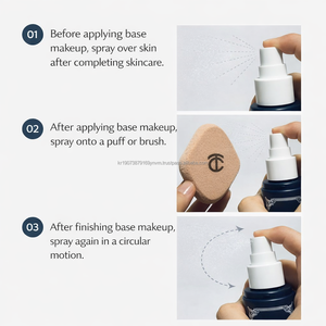 Spray Fijador de Maquillaje Coreano con Brillo Lácteo 120ml, Marca Privada Personalizada - Product Image 4