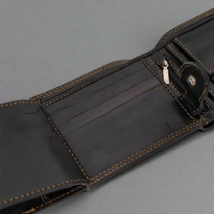 กระเป๋าสตางค์หนังสั้นขายดี กระเป๋าสตางค์ผู้ชาย หนัง PU - Product Image 2