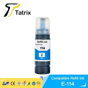 Tatrix T114 114 encre Compatible couleur à base d'eau recharge de bouteille encre en vrac T114 pour <span class=keywords><strong>Epson</strong></span> pour <span class=keywords><strong>Ecotank</strong></span> ET-8500 ET-<span class=keywords><strong>8550</strong></span> etc. - Product Image 2
