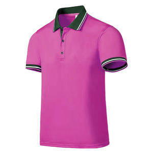 Vêtements pour hommes, polos en tricot de haute qualité pour hommes, col rabattu, couleur jaune, polos de golf tendance, logo personnalisé - Product Image 1