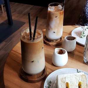 Customized Engraved Classic Acacia Wood Eco-Friendly Coaster for Home Use Custom Size & Logo Accepted - Product Image 4