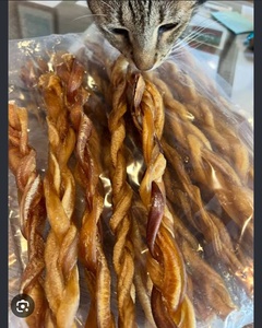 Friandises à mâcher pour chien en os tressé - Intestin biologique naturel, riche en protéines, sans céréales, sans OGM, écologique, fait main, collation saine - Product Image 5