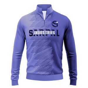 Sudadera deportiva con media cremallera, tipo jersey, de felpa de algodón, personalizada para hombre, con sublimación - Product Image 1