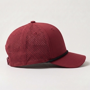 Gorra de Béisbol Roja Transpirable, Ajustable, con Panel Lateral Perforado, para Equipos Deportivos - Product Image 4