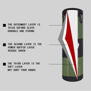 กระสอบทรายสำหรับฝึกซ้อมมวยที่บ้านแบบแขวน ทนทาน สำหรับการออกกำลังกายแบบหนัก - Product Image 3