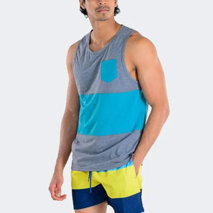 Camiseta sin Mangas para Hombre, Diseño de Cuello Personalizado, Fabricada en Fábrica, Camiseta sin Mangas para Hombre Más Vendida, Camiseta sin Mangas para Hombre Multicolor - Product Image 3