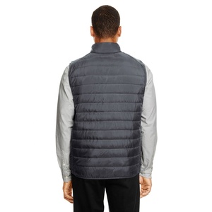 <b>Mens</b> Stylish Sleeveless Puffer Vest <b>Jacket</b> With High Neck Collar And Functional <b>Utility</b> Pocket Features - Product Image 5