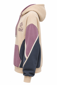 Sweat à capuche surdimensionné personnalisé pour femme en molleton épais 100 % coton tricoté, style streetwear décontracté, avec poche kangourou - Product Image 3