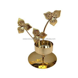 Offre Spéciale élégant Mini bougeoir en fer plaqué or pour une touche luxueuse Idéal pour les fêtes, les mariages et la décoration intérieure - Product Image 4