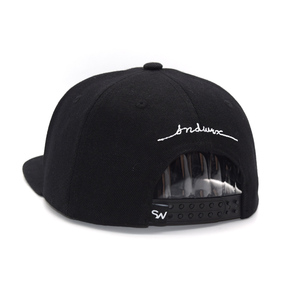 Imitation <b>Wool</b> Sunny Fabric <b>Flat</b> Brim Baseball <b>Cap</b> Customized Canadian Brand SNAPBACK Hat Embroidered Hip Hop <b>Cap</b> - Product Image 6