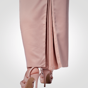 Robe longue Kurung à col rond, style moderne Baju Kurung SIPO, pour l'Aïd, OEM Malaisie, pour femme musulmane, en dentelle avec manches bouffantes en satin - Product Image 5