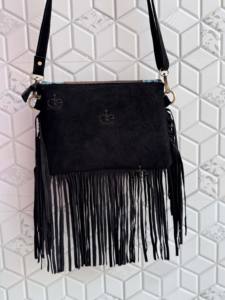 กระเป๋าหนังวัวมีพู่ห้อยทำด้วยมือสไตล์ตะวันตกแนววินเทจแนวยิปซีแนววินเทจ - Product Image 3