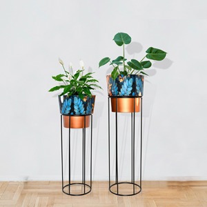 Maceta Decorativa de Metal, Jardinera de Hierro para Plantas de Interior y Exterior, Balcón, Patio, Jardín, Decoración del Hogar - Product Image 4
