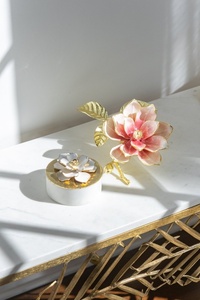 decor luxury centerpiece decor ginkgo leaf <b>art</b> decor stylish home decor accents decorative bowls gold - Product Image 5