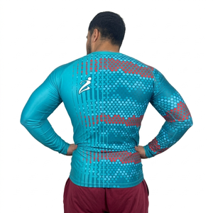 Nueva Camiseta de Protección Solar para Hombre, Camiseta de Surf Transpirable de Compresión de Manga Larga, Ropa de Protección Solar Rush Gurads - Product Image 5