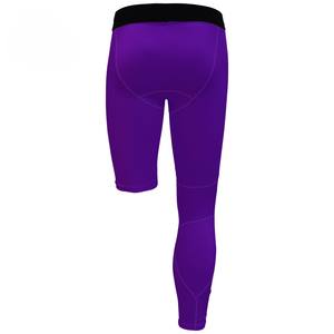 Pantalones de compresión deportivos para hombre, manguitos de baloncesto de una pierna, antibacterianos, de secado rápido, transpirables, con estampado en la cintura - Product Image 2