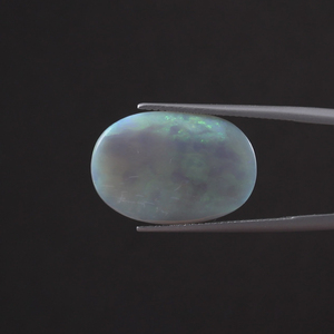 Opale naturelle de bonne qualité certifiée IGI, pierre précieuse blanche en vrac, 8,85 carats, taille coussin 23x15mm, taillée à la main, polie, gemme légère - Product Image 1