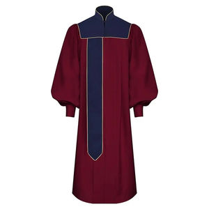 Étole de prêtre en tissu haut de gamme avec broderie en fil d'or, respirante et confortable, ensemble de tenue cérémonielle pour évêque - Product Image 2