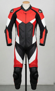 Combinaison de course moto personnalisée en cuir, avec nom et logo, faite à la main, équipement de protection CE - Product Image 2