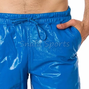Nuevos pantalones cortos de cuero para hombre disponibles en todas las tallas. Pantalones cortos de cuero 100% genuino para hombre en oferta a bajo precio. - Product Image 6
