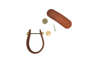 ลูกบิดและมือจับหนังวัวแท้ขัดเงา กันน้ำ งานแฮนด์เมดจาก LeatherWorks งานฝีมือธรรมชาติ สำหรับตู้ ลิ้นชัก และห้องครัว - Product Image 3