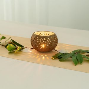 <b>Cheap</b> price coconut shell tealight display stand decorative <b>candle</b> holder tabletop center piece - Product Image 6
