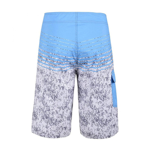 Shorts de Baño para Hombre, de Secado Rápido, con Estampado de Camuflaje a Rayas Azules, con Bolsillos, Cintura Media y Cordón Ajustable - Product Image 2