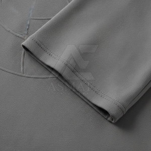 Camiseta de Manga Corta para Hombre, Elegante, con Relieve, Tela Texturizada, Cuello Redondo, Algodón, Moda - Product Image 3