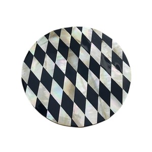 Elegant Shell Inlay <b>Drink</b> <b>Coasters</b> for Home Decor - Product Image 1