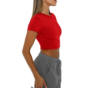 Nuevo Top Corto con Logotipo Personalizado para Mujer, Ropa Urbana Moderna, Nuevo Diseño, Ropa de Verano, Estilo Casual, Camisetas Top Corto 2027 - Product Image 3