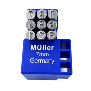 Factory Price 7mm German Number Punch <b>Tools</b> Steel Number Punch <b>Set</b> - Product Image 3
