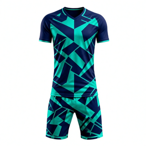 Nuevo Diseño de Uniforme de Entrenamiento de Fútbol, Conjunto Profesional de Camiseta y Pantalones Cortos, Diseño Personalizado de Alta Calidad - Product Image 3