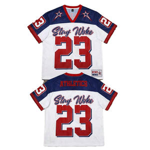 Maillot de football personnalisé en mesh style sublimation, unisexe, streetwear, t-shirt de sport, logo personnalisé, fabricant en gros - Product Image 1