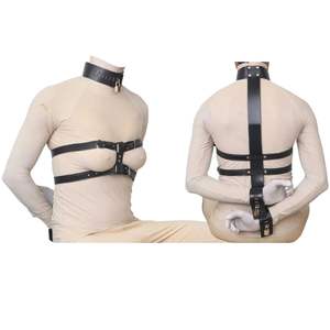 ชุดสายรัดแบบ Bondage พร้อมสายปรับความยาวได้และห่วงโลหะรูปตัว D - Product Image 1