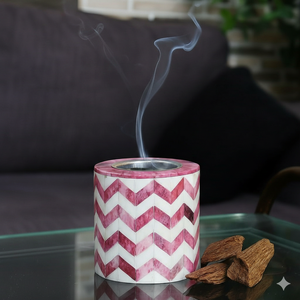 Quemador de incienso de resina con incrustaciones de MOP, estilo moderno 2026, Mabkhara árabe de lujo para Ramadán y Eid, Mubkhar y soporte para incienso de alta calidad - Product Image 4