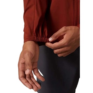 Chaqueta Cortavientos Impermeable para Hombre, Estilo Nuevo, Color Granate, Capucha Alta, Tallas Grandes, Diseño de Moda 2026 - Product Image 5