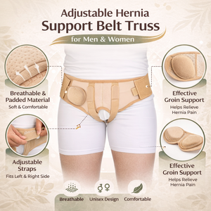 Ceinture de soutien ajustable pour hernie inguinale pour hommes et femmes |   Attelle de soutien respirante pour la zone inguinale, pour le soulagement de la douleur et la récupération - Product Image 5