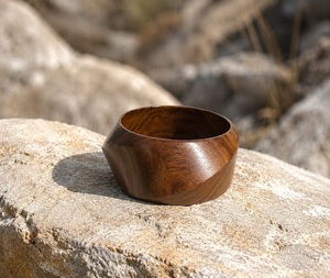 Authentic <b>Hawaiian</b> Curly Koa Wood Handcrafted Premium Fashion Bangle Bracelet with Customized Shape for Wedding & Home <b>Decor</b> - Product Image 6