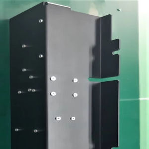 Service de découpe laser CNC sur mesure OEM, fabrication de tôles en acier doux, conception de pliage avec revêtement en poudre - Product Image 1