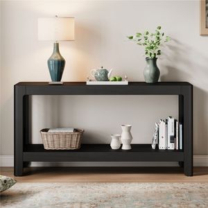 Mirod Elegante Tavolo Console Minimalista Moderno Stile Fattoria con Impiallacciatura in Legno Premium e Angoli Arrotondati - Product Image 6
