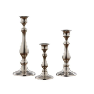 Stainless Steel Candlestick Holder Set Of 3 Taper Candle Holders For Home Decoration Durable Metal Candle Holders - Product Image 2