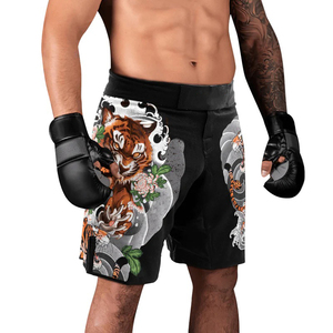กางเกง MMA พิมพ์ลายตามสั่ง แห้งเร็ว โลโก้และขนาดตามสั่ง ใส่สบาย ระบายอากาศดี ขายส่ง บริการ OEM - Product Image 3
