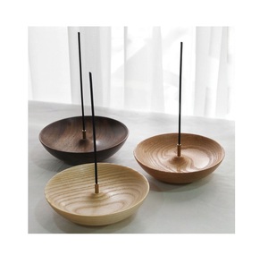 Juego de Porta Incienso de Madera Tallada a Mano, Colección de Soportes Geométricos para Varillas, Conos, Pilares y Obeliscos, Estilo Moderno y Minimalista - Product Image 3