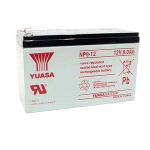 Solo Entrega en Contenedor, MOQ 1000 unidades, Batería UPS Yuasa NP9-12 al por Mayor, 12V 9Ah, Fabricada en Taiwán, Tipo MF Sellada de Plomo-Ácido - Product Image 1