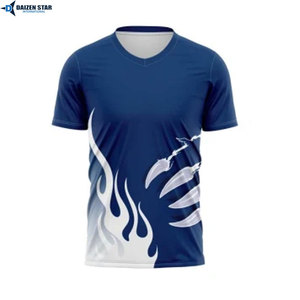 T-shirt personnalisé imprimé sur toute la surface par sublimation, t-shirt de sport en polyester, fournisseur de t-shirts de fitness - Product Image 5