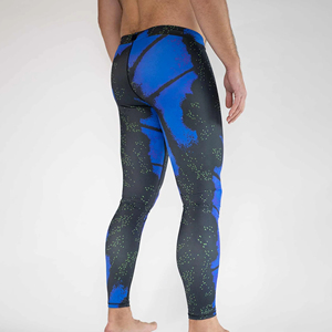 Wholesale Men's Sport Seamless Compression Fitness Tights <b>Leggings</b> Custom Design Elastic Waist Anti-Bacterial Breathable - Product Image 3