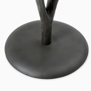 โต๊ะบาร์อะลูมิเนียมหล่อขึ้นรูปทรงศิลปะ ฐานรูปทรงกิ่งไม้ หน้าโต๊ะทรงกลม สีดำด้าน ฐานตั้งมั่นคง ดีไซน์ทันสมัย โดดเด่นเป็นเอกลักษณ์ - Product Image 2