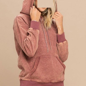 Sudadera Oversize para Mujer con Efecto Lavado Ácido, Tejido de Algodón Grueso, Interior Suave, Puños Acanalados, Estilo Urbano Moderno - Product Image 4