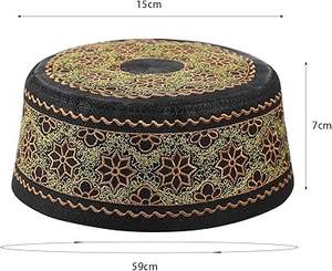 Nouveau design 2026 – Bonnets de prière musulmans en gros pour adultes, respirants, personnalisables (design et couleurs), bonnets de Namaz pour hommes, service OEM - Product Image 2