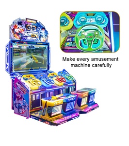 Machine d'arcade de course de voitures volantes Mecha, commerciale, à monnayeur, 4 joueurs, écran HD, simulateur de conduite interactif, jeu vidéo - Product Image 4